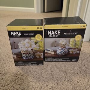 NIB Make Market Mosaic Vase Kit - Multicolor